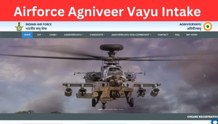 Airforce Agniveer Vayu Intake 012023 Recruitment 2023