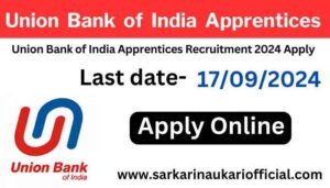 Union Bank of India Apprentices Online Form 2024